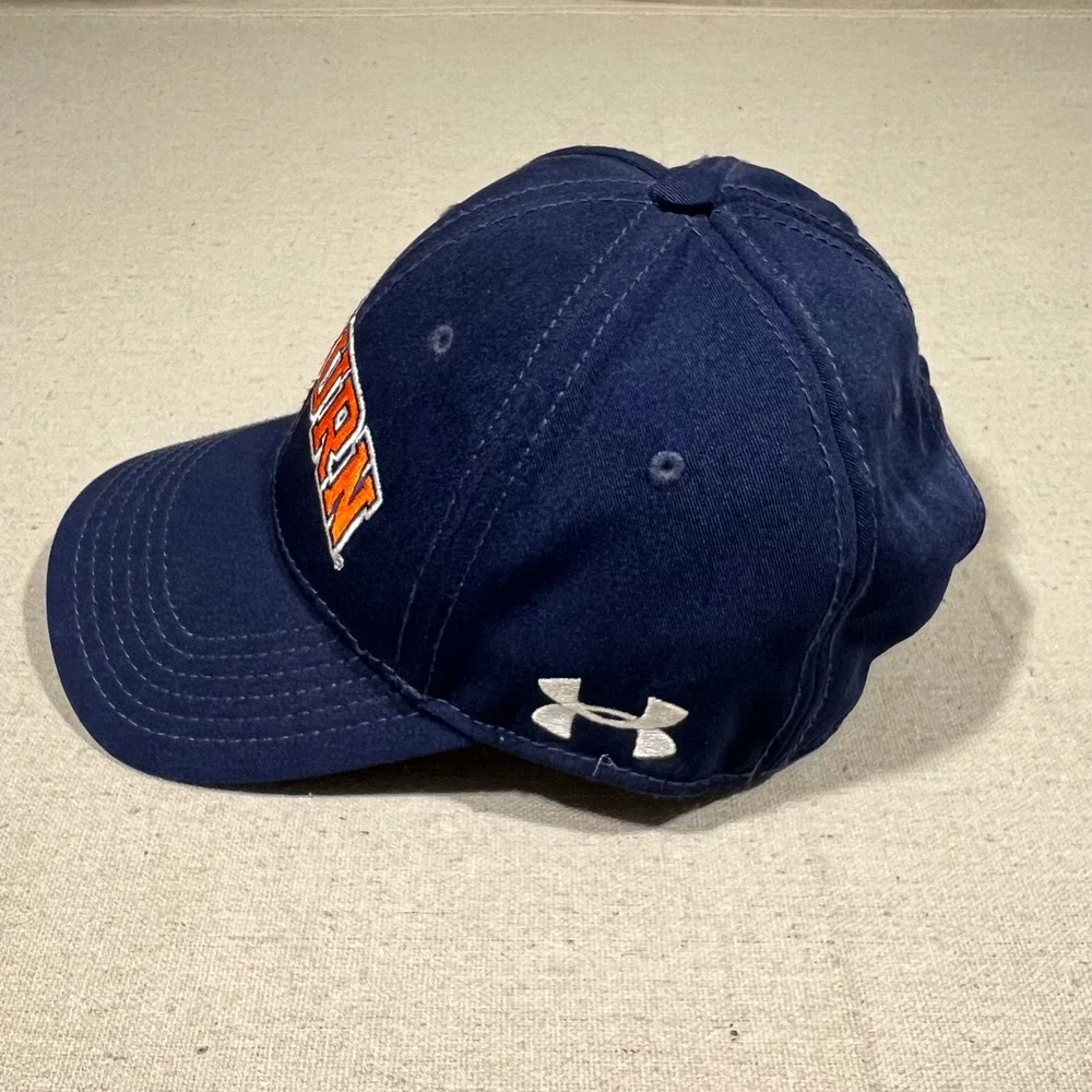 Auburn‎ Tigers Under Armour Baseball Cap Hat Navy Blue Orange OSFA